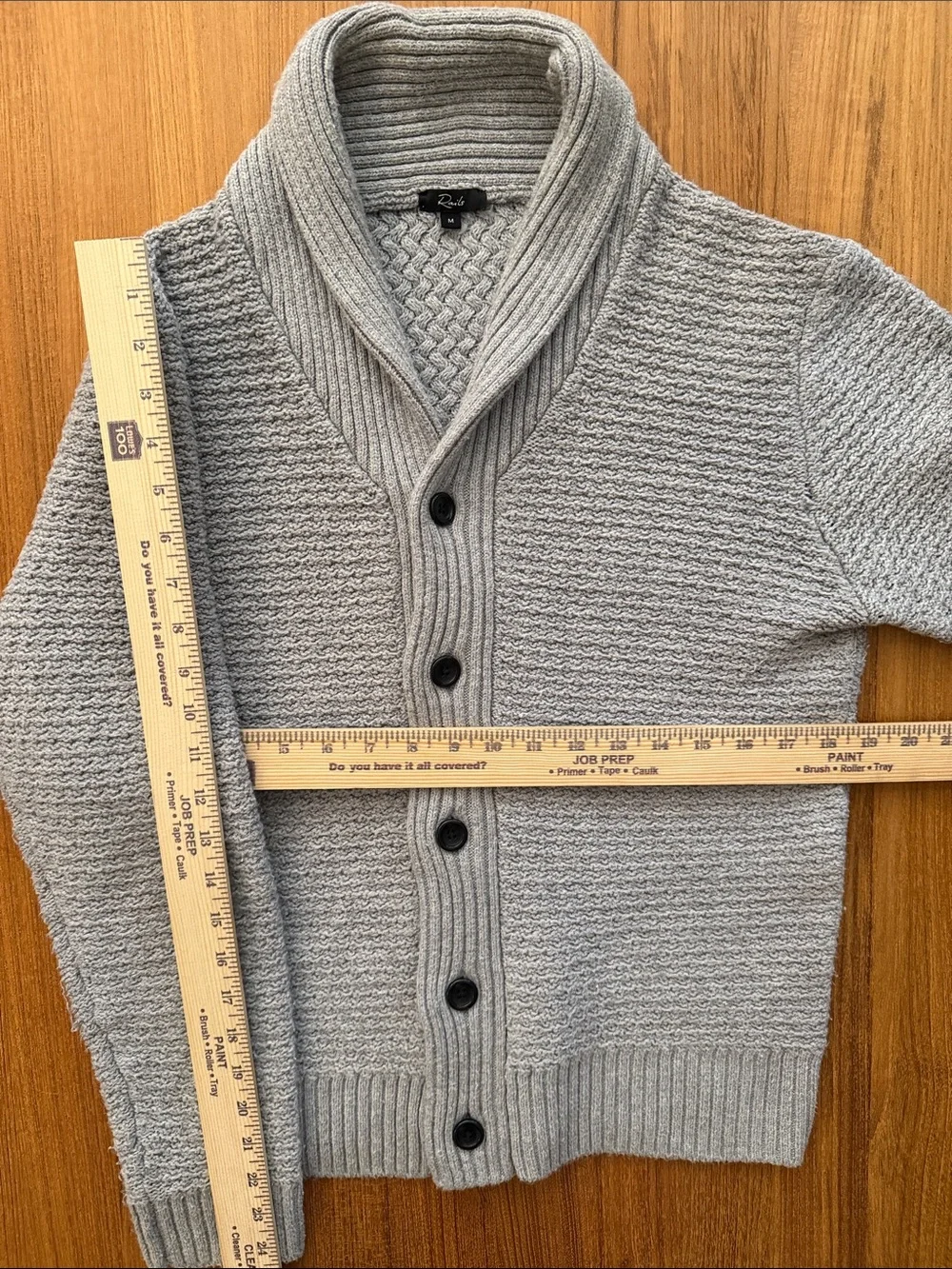 RAILS — Men’ Shepley Knit Shawl Collar Cardigan, size Medium